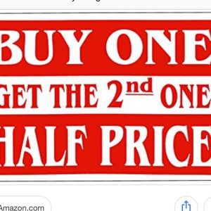 Buy one get second 50%🎉🎉🎉🎉🎉😜😜